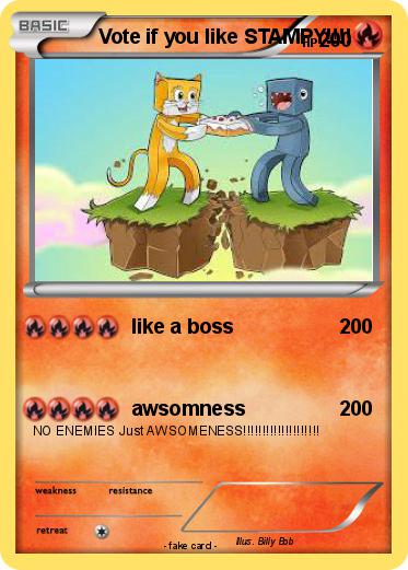 Pokemon Vote if you like STAMPY!!!!