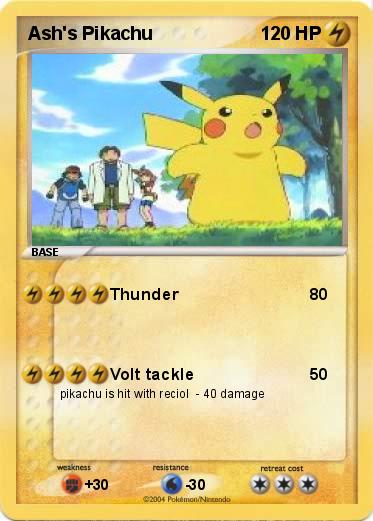 Pokemon Ash's Pikachu