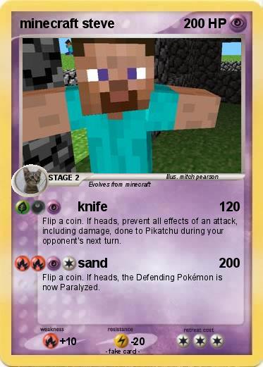 Pokemon minecraft steve