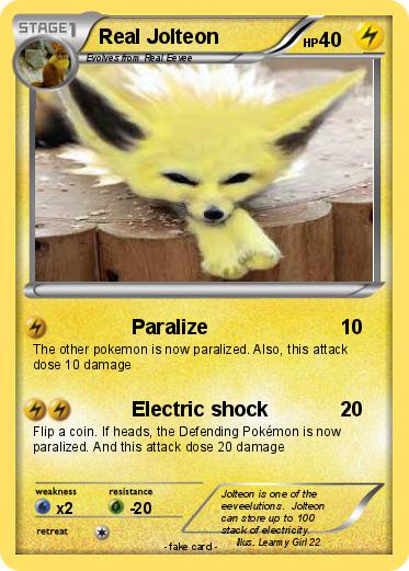 Pokemon Real Jolteon