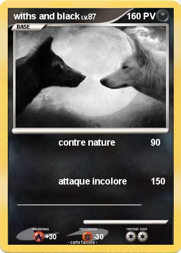 Pokemon withs and black