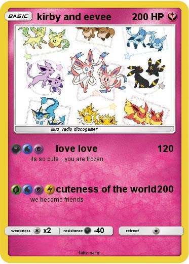 Pokemon kirby and eevee