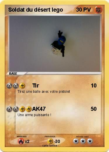 Pokemon Soldat du désert lego
