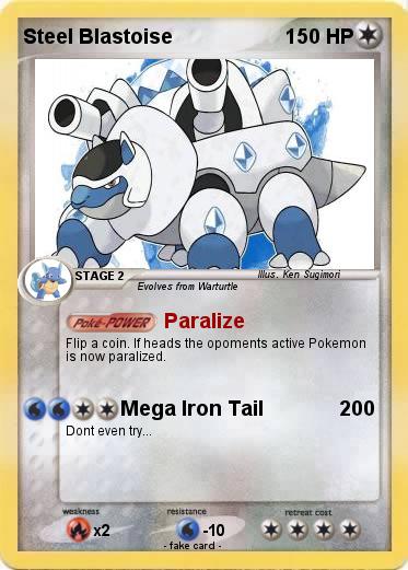 Pokemon Steel Blastoise
