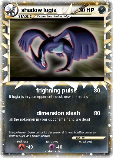 Pokemon shadow lugia