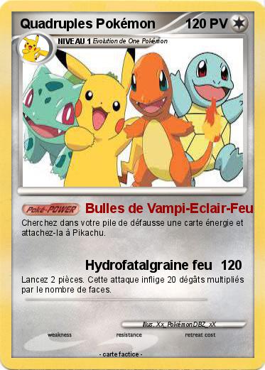 Pokemon Quadruples Pokémon