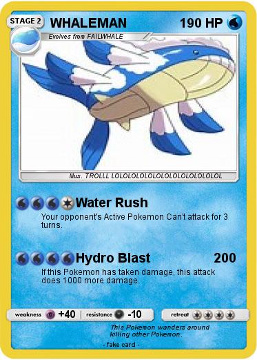 Pokemon WHALEMAN