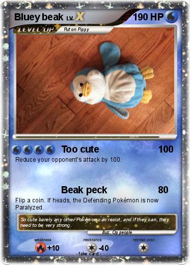 Pokemon Bluey beak