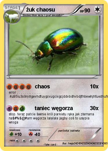 Pokemon żuk chaosu