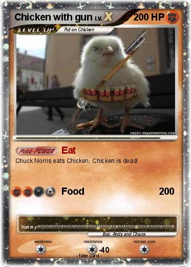 Pokemon Chicken with gun