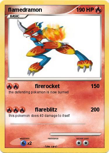 Pokemon flamedramon