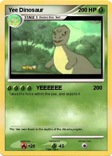 Pokemon Yee Dinosaur