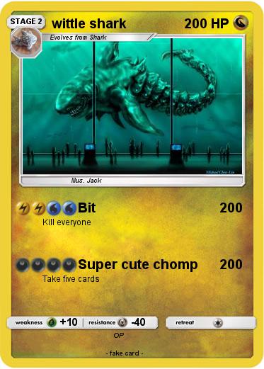 Pokemon wittle shark