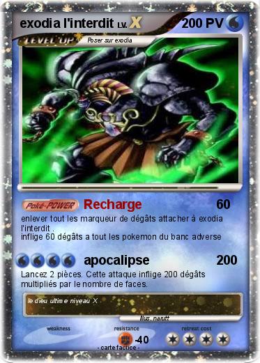 Pokemon exodia l'interdit