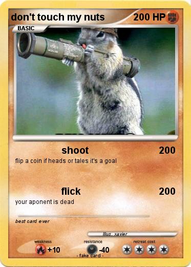 Pokemon don't touch my nuts