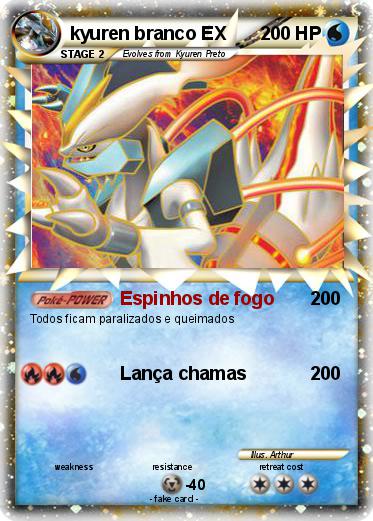 Pokemon kyuren branco EX