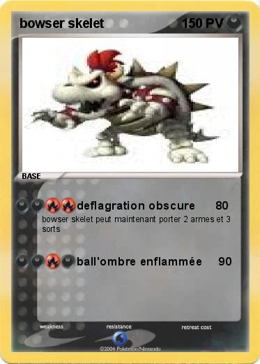 Pokemon bowser skelet