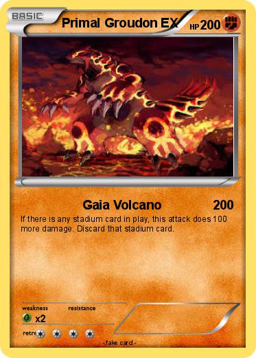 Pokemon Primal Groudon EX