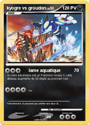 Pokemon kyogre vs groudon