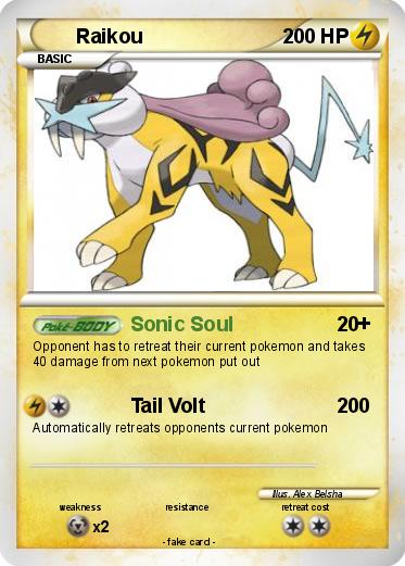 Pokemon Raikou