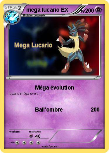 Pokemon mega lucario EX