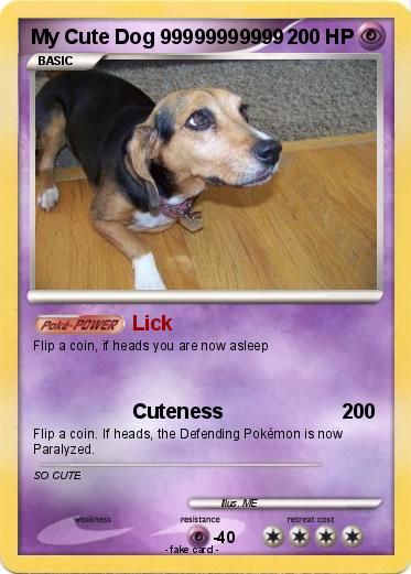Pokemon My Cute Dog 99999999999