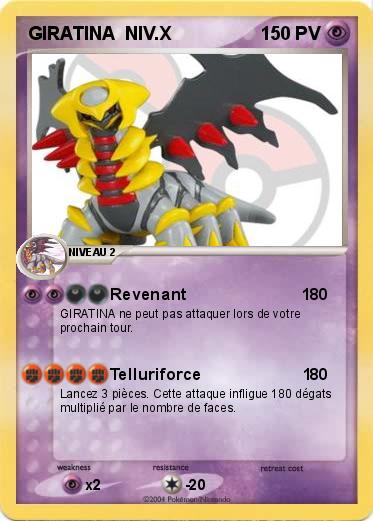 Pokemon GIRATINA  NIV.X