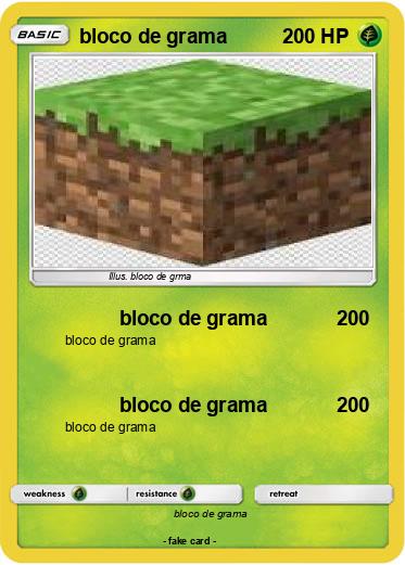 Pokemon bloco de grama