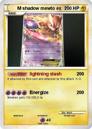 Pokemon M shadow mewto ex