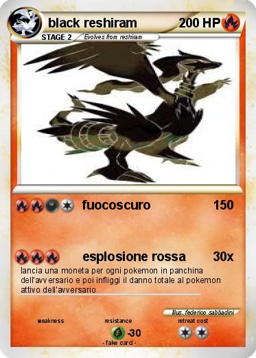 Pokemon black reshiram