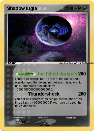 Pokemon Shadow lugia
