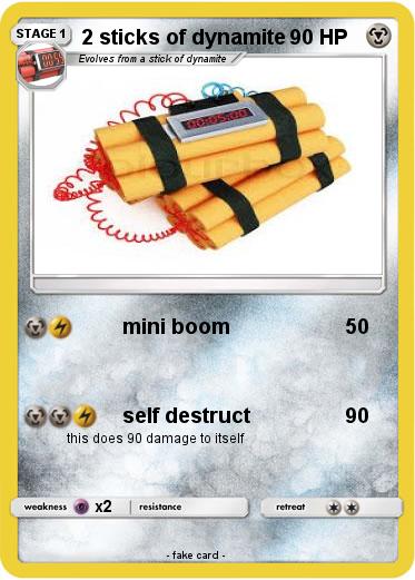 Pokemon 2 sticks of dynamite