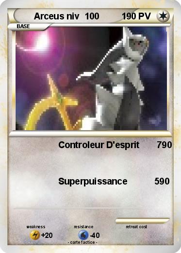 Pokemon Arceus niv  100         1