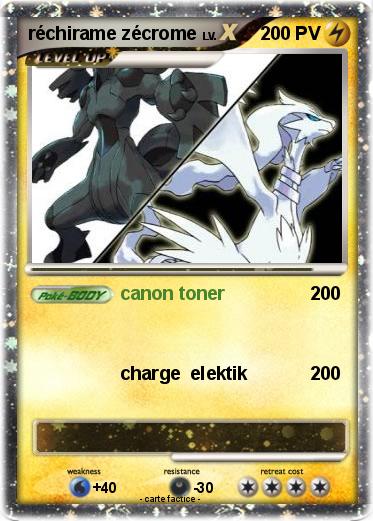 Pokemon réchirame zécrome
