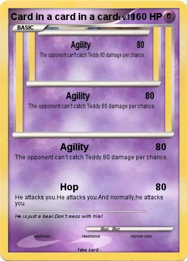 Pokemon Card in a card in a card