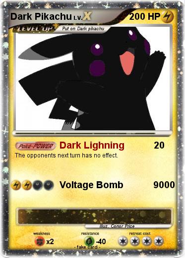 Pokemon Dark Pikachu