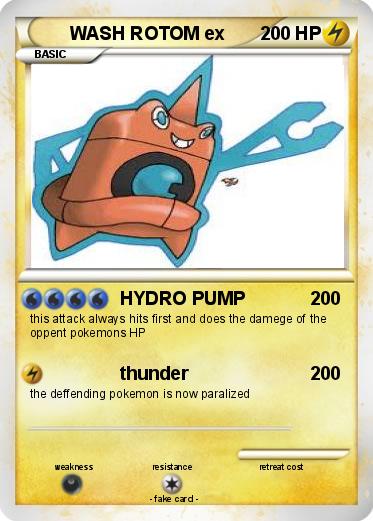 Pokemon WASH ROTOM ex