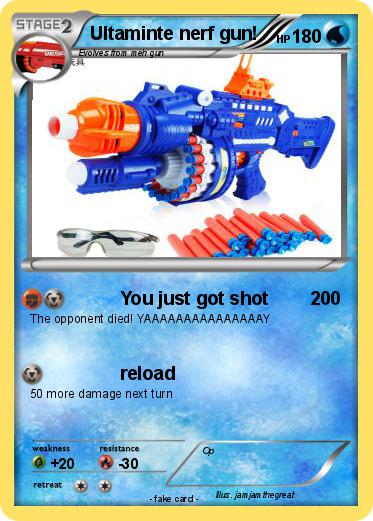 Pokemon Ultaminte nerf gun!
