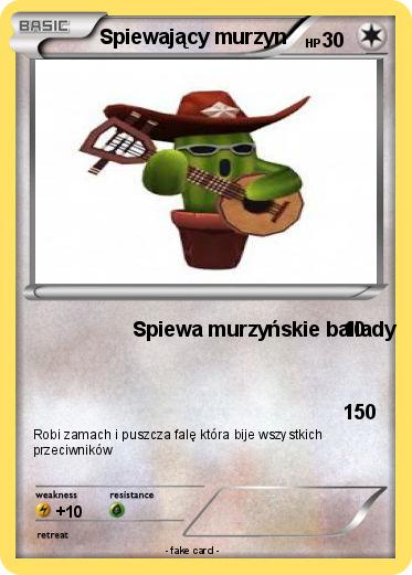 Pokemon Spiewający murzyn