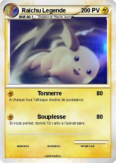 Pokemon Raichu Legende