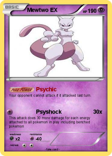 Pokemon Mewtwo EX