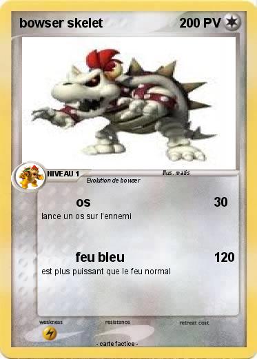 Pokemon bowser skelet