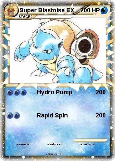 Pokemon Super Blastoise EX