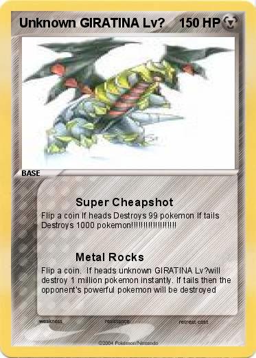 Pokemon Unknown GIRATINA Lv?