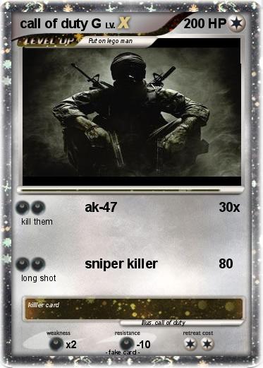 Pokemon call of duty G