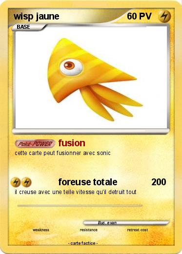Pokemon wisp jaune