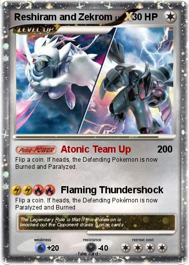 Pokemon Reshiram and Zekrom