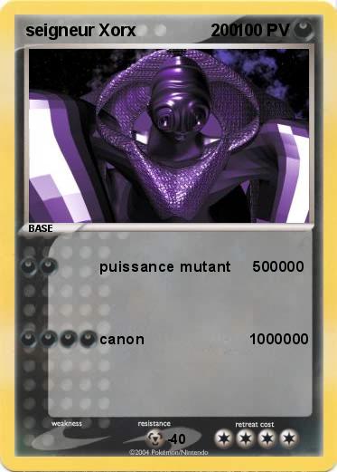Pokemon seigneur Xorx                200