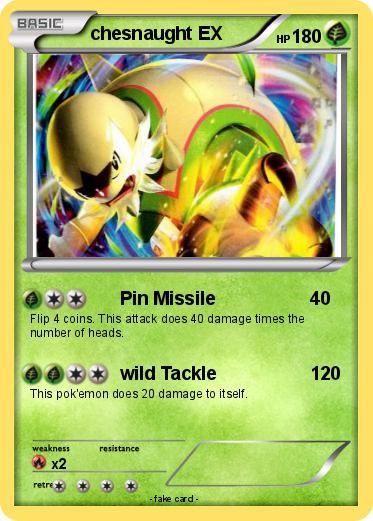 Pokemon chesnaught EX