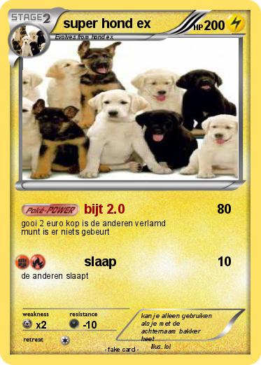 Pokemon super hond ex